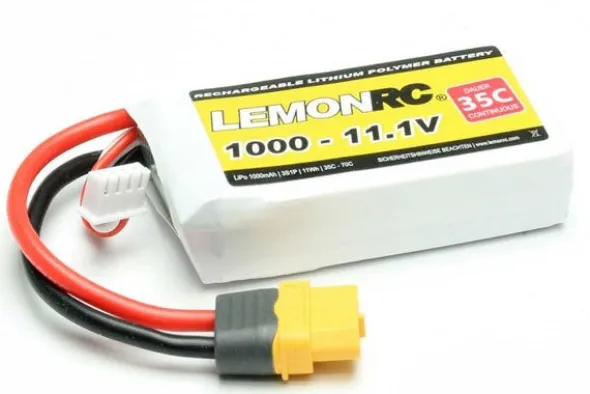 BATTERIA LEMONRC Li-Po 1000 mAh - 11.1V (35C)