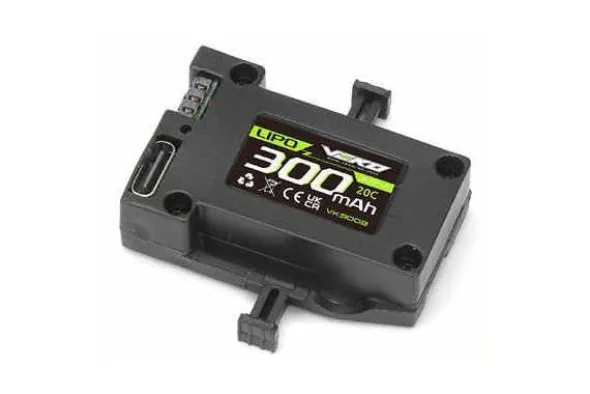 BATTERIA LIPO 1S 3.7V-300 MAH 20C PER MINI SC VEKO - VK6002