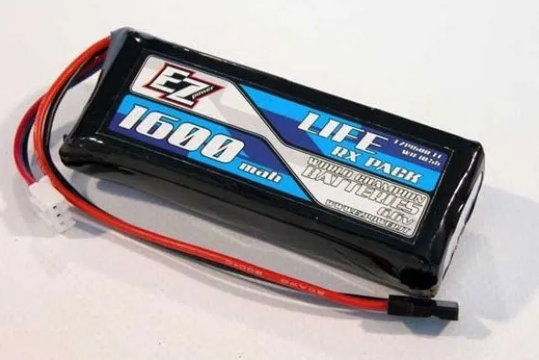 BATTERIA PIATTA LIFE 2S 6,6V 1600MAH - RX/TX - EZP1600-LF