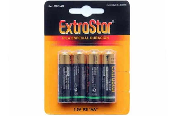 BATTERIE ALCALINE STILO AA - 1,5V - 4 PEZZI
