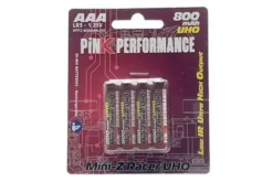BATTERIE RICARICABILI MINISTILO AAA - 800 mAh UHO 1,25V - 4 PEZZI
