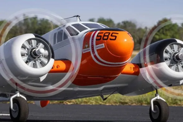 BEECHCRAFT D18/RC45J - 1500mm BNF BASIC STABILIZZATO
