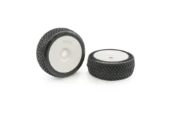 BLACKHOLE CLAY SOFT PRE-INCOLLATE SU CERCHI BIANCHI- 1:8 BUGGY- 2 PEZZI