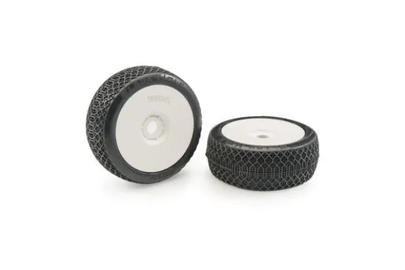 BLACKHOLE SOFT PRE-INCOLLATE SU CERCHI BIANCHI- 1:8 BUGGY- 2 PEZZI
