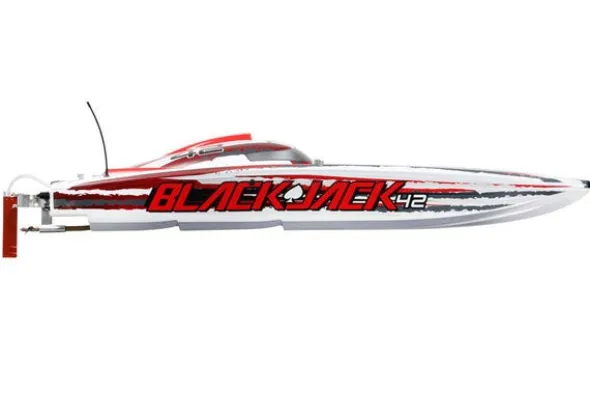 BLACKJACK 42" - RTR CATAMARANO - BIANCO/ROSSO