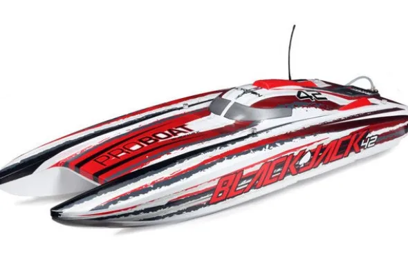 BLACKJACK 42" - RTR CATAMARANO - BIANCO/ROSSO