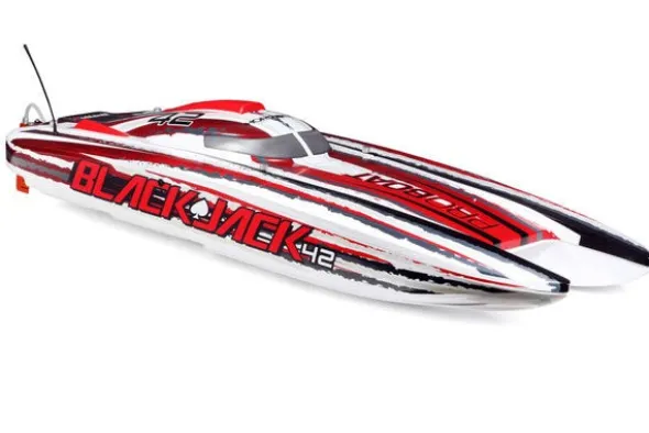 BLACKJACK 42" - RTR CATAMARANO - BIANCO/ROSSO