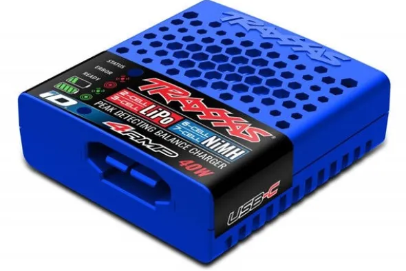CARICABATTERIE 4 AMP USB-C - LIPO 2/3S NIMH 6/7S
