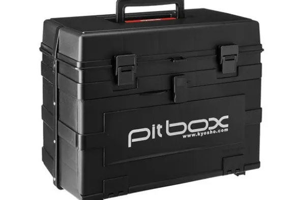 CASSETTA ATTREZZI PIT-BOX KYOSHO - 420 x 240 x 330 MM - NERA
