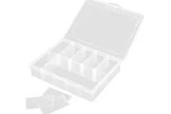 CASSETTA MINUTERIA 10 SCOMPARTI VARIABILI - 134 x 100 x 29 mm