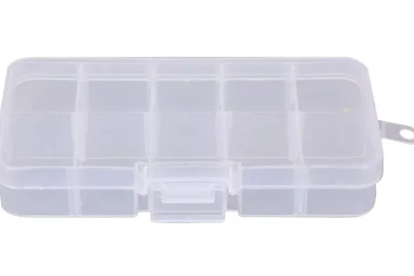CASSETTA MINUTERIA 10 SCOMPARTI VARIABILI - 176 x 102 x 22 mm
