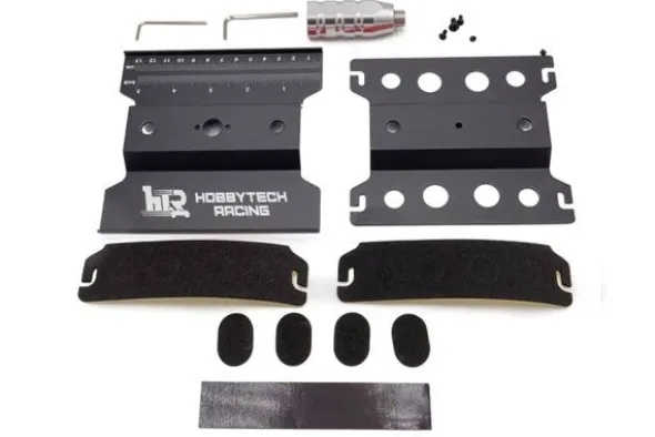 CAVALLETTO IN ALLUMINIO PER MONTAGGIO AUTO 1:8 E 1:10 NERO