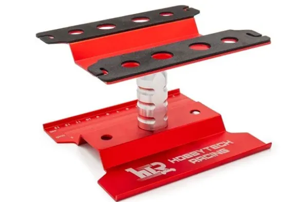 CAVALLETTO IN ALLUMINIO PER MONTAGGIO AUTO 1:8 E 1:10 ROSSO