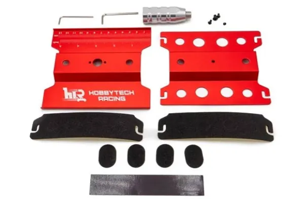 CAVALLETTO IN ALLUMINIO PER MONTAGGIO AUTO 1:8 E 1:10 ROSSO