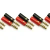 CONNETTORE A BANANA PLACCATO ORO 4MM MASCHIO/FEMMINA - 5 PEZZI