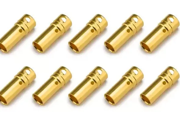 CONNETTORE PLACCATO ORO PK 3,5MM FEMMINA - 10 PEZZI