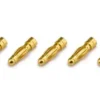 CONNETTORE PLACCATO ORO PK 3MM MASCHIO - 5 PEZZI