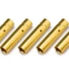 CONNETTORE PLACCATO ORO PK 4MM FEMMINA - 5 PEZZI