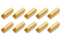 CONNETTORE PLACCATO ORO PK 5MM FEMMINA - 10 PEZZI