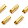 CONNETTORE PLACCATO ORO PK 5MM FEMMINA - 5 PEZZI
