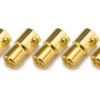 CONNETTORE PLACCATO ORO PK 6MM MASCHIO - 5 PEZZI