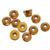 DADO AUTOBLOCCANTE FLANGIATO M3 ALLUMINIO - 10 PEZZI - ARANCIONE