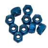 DADO AUTOBLOCCANTE M3 ALLUMINIO - 10 PEZZI - BLU