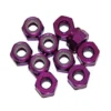 DADO AUTOBLOCCANTE M3 ALLUMINIO - 10 PEZZI - VIOLA