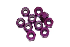 DADO AUTOBLOCCANTE M4 ALLUMINIO - 10 PEZZI - VIOLA