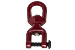 DOPPIO GANCIO AD ANELLO GIREVOLE 36mm CON VITE