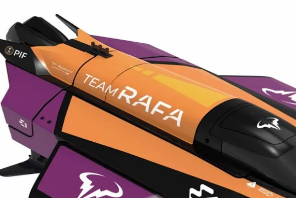 E1 RACEBIRD TEAM RAFA HYDROFOIL - RTR MOTOSCAFO - 1:14