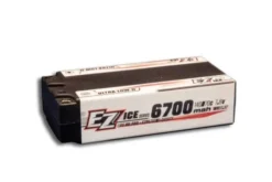 EZPOWER BATTERIA LIPO LONG RUN SHORT 2S1P 7,6V HV PRO 6700MAH 140/70C ICE SERIES - [GOLD Ø5,0]