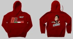 FELPA ROSSA D.P MODELLISMO PERSONALIZZATA - TAGLIA L