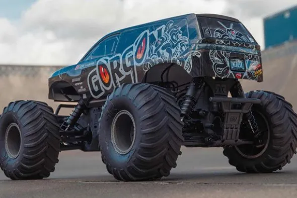 GORGON 4X2 MEGA 550 - MONSTER TRUCK KIT MONTAGGIO 1:10 - NERO