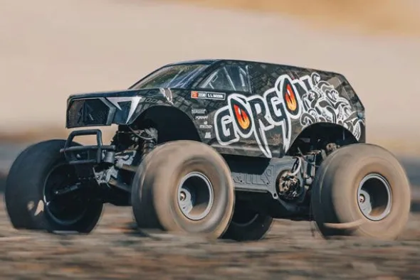 GORGON 4X2 MEGA 550 - MONSTER TRUCK KIT MONTAGGIO 1:10 - NERO