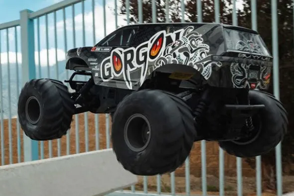 GORGON 4X2 MEGA 550 - RTR MONSTER TRUCK 1:10 - GUN METAL