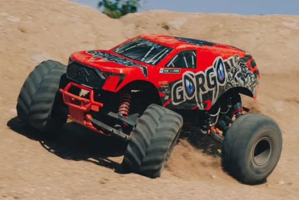 GORGON 4X2 MEGA 550 - RTR MONSTER TRUCK 1:10 - ROSSO