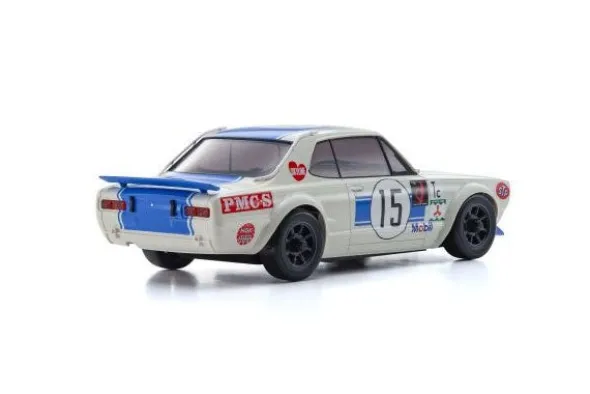 MA020 - SKYLINE 2000GT-R KPGC10 RACING'72 BLUE NO.15 - RTR ON-ROAD 1:27