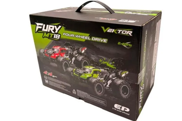 MINI FURY MT18 VEKTOR 4WD - RTR MONSTER TRUCK - 1:18 - VERDE