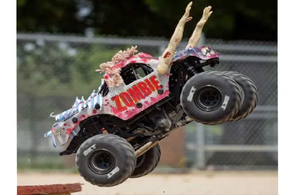 MINI LMT 4X4 BRUSHED - ZOMBIE - RTR MONSTER TRUCK 1:18 - ROSSO