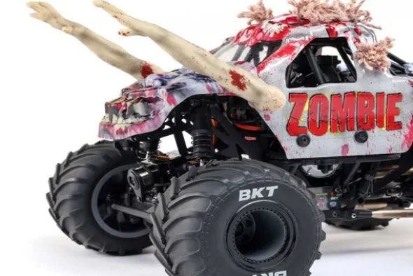 MINI LMT 4X4 BRUSHED - ZOMBIE - RTR MONSTER TRUCK 1:18 - ROSSO