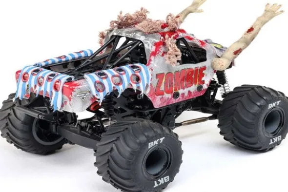 MINI LMT 4X4 BRUSHED - ZOMBIE - RTR MONSTER TRUCK 1:18 - ROSSO