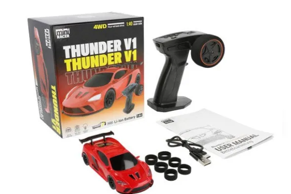 MINI RACER THUNDER V1 - 1:40 - ROSSO