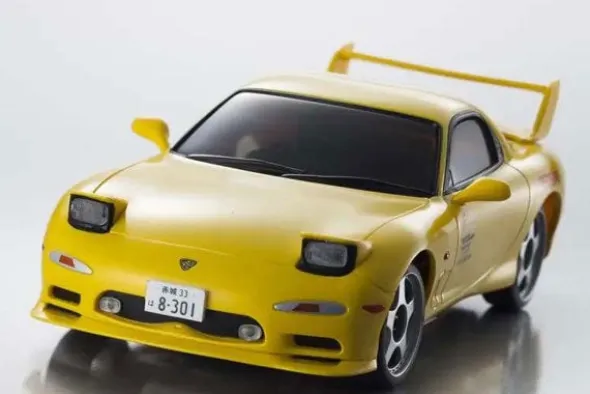 MINI-Z FIRST INITIAL-D - MAZDA RX-7 FD3S -GIALLO - RTR ON-ROAD 1:28