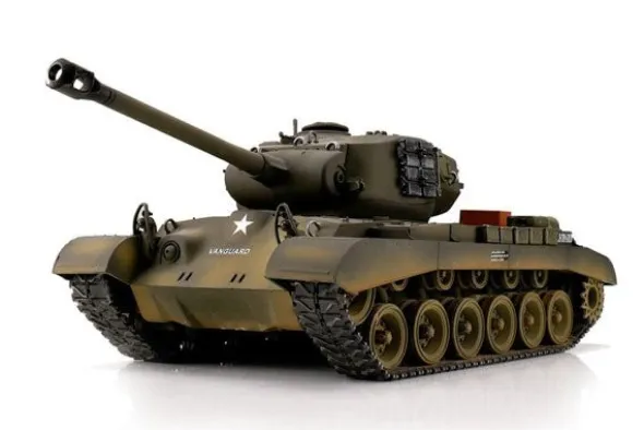 M26 PERSHING SNOW LEOPARD VERDE PALLINI 1:16 - CINGOLI IN METALLO