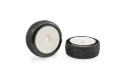 NOVA CLAY SOFT PRE-INCOLLATE SU CERCHI BIANCHI- 1:8 BUGGY- 2 PEZZI
