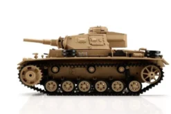 PANZER III AUSF. H SABBIA PALLINI / INFRAROSSI 1:16 - CINGOLI IN METALLO
