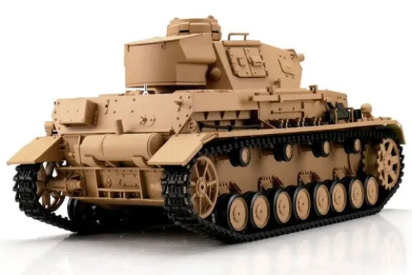 PANZER IV AUSF. F1 SABBIA PALLINI / INFRAROSSI 1:16 - CINGOLI METALLO