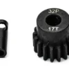PIGNONE MOTORE 32P 5mm 17 DENTI E ADATTATORE 3,17mm