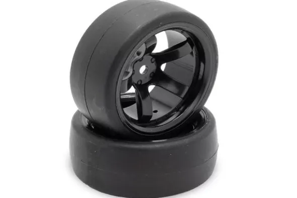 PNEUMATICI INCOLLATI SU CERCHIO NERO DA DRIFT 9MM - HTR-T309